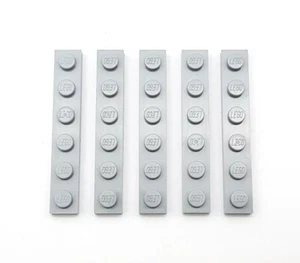 LEGO® EINZELTEIL- PLATE (1 X 6) NR.: 5x 3666 LIGHT BLUISH GRAY - HELL GRAU - Bild 1 von 1