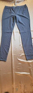 Op Women's NWOT Soot Gray Knit Pants With Snap Design On Bottom Leg Size L - Picture 1 of 5