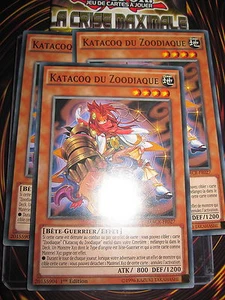 YU-GI-OH! COM KATACOQ DU ZOODIAQUE MACR-FR027 PLAYSET (LOT 3 CARTES) NEUF MINT - Imagen 1 de 1