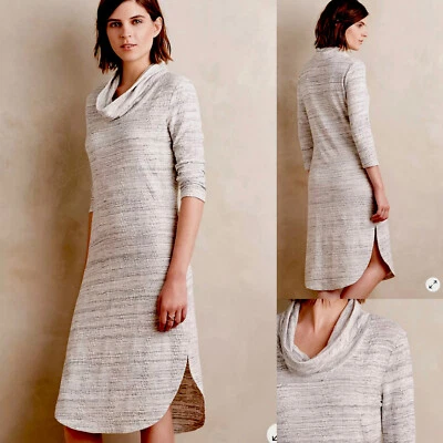 Vestido túnica midi con capucha gris Saturday Sunday Anthropologie Wm Lg Foto 1 de 4