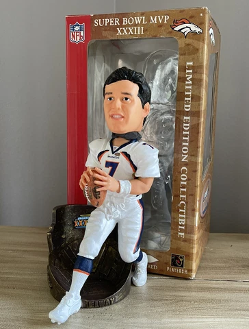 JOHN ELWAY Denver Broncos Legend NFL Super Bowl XXXIII MVP 10” Bobblehead NIB! Cover