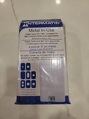 Intermatic WP1010MXD Gray Metal In-Use Single Gang Vertical Cover, NEW  - Image 1 of 4