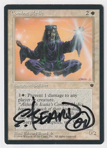 Signed Combat Medic HP Fallen Empires Artist Edward P. Beard, Jr. MTG Misprint! - Picture 1 of 3