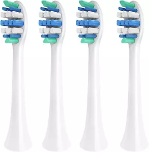 Replacement Toothbrush Heads Compatible with Phillips Sonicare Snap-on 4 Pack - Picture 1 of 14