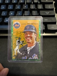 2023 Topps Chrome Platinum Anniversary Mike Piazza Green Toile #'d /99 Mets  - Picture 1 of 2