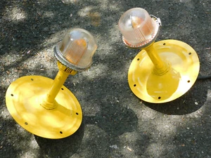 2 Crouse Hinds Airport Runway Taxiway Lights Amber & Clear Pilot Driveway Lights - Picture 1 of 8
