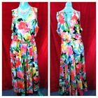 Joseph Ribkoff summer beach multi coloured maxi sundress UK 24