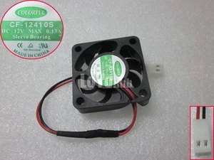 For COLORFUL 4010 CF-12410S 12V 0.13A cooling fan 40 * 40 * 10MM 2-Pin Sleeve - Picture 1 of 2