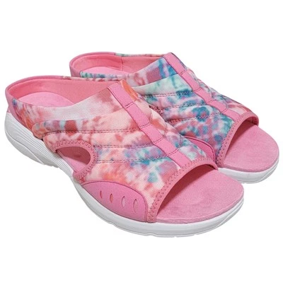 Easy Spirit Women Traciee2 Sport Slide Sandals Size US 9.5M Pink Tie Dye - Image 1 of 4