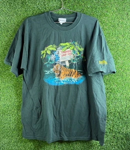 Camiseta DE COLECCIÓN Disney Animal Kingdom Jungle Tiger Hombres xL Verde Años 90 Jungle Trek - Imagen 1 de 7