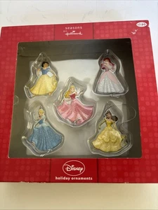 5er Set Jahreszeiten von Hallmark Disney Prinzessin Weihnachtsschmuck NEU im Karton - Bild 1 von 10