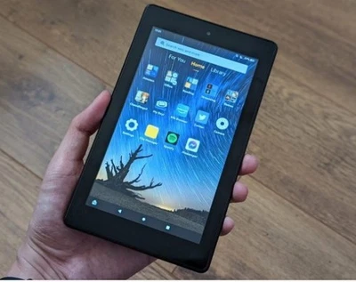 Amazon Fire 7 7" HD 8GB 7th Generation Kindle E-Reader Tablet Black With Pouch - Image 1 of 3