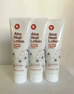 3 x Forever Living Aloe HEAT LOTION 118ml Soothing Massage Lotion Exp 2028 - Picture 1 of 12
