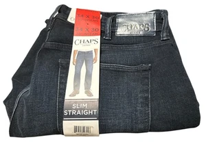 Chaps Slim Straight Men’s Jeans Size 34/30 NWT - Picture 1 of 2