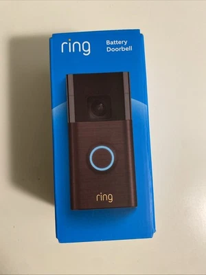 NIB: Ring Wired/Battery Doorbell With Camera in Venetian Bronze - Image 1 of 4