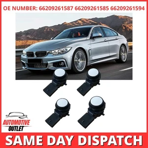 4X PDC PARKING SENSORS WHITE 66209261582 FOR BMW F20 F22 F30 F31 F32 F33 F35 F80 - Picture 1 of 11