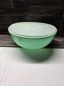 Vintage Tupperware 274 Jaditgrün Fix-n-Mix Schüssel mit 224 transparentem Deckel 26 Tassen - Bild 1 von 4