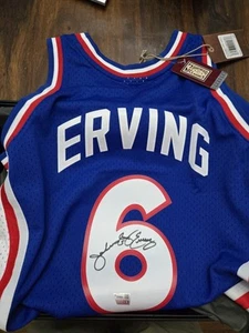 Julius Erving 76ers Signed Mitchell & Ness 1976 Swingman Jersey Fanatics COA - Picture 1 of 6