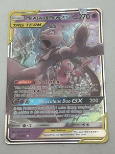 Mewtwo & Mew GX 71/236 Unified Minds Tag Team Ultra Rare Pokemon TCG NM - Picture 1 of 2