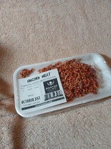 Unicorno Carne Gag Regalo Scherzo Scherzo Fuori Produzione Prop Confezione Carne - Foto 1 di 7