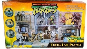 Teenage Mutant Ninja Turtles Vintage 2003 Turtle Lair Playset & Figures Boxed - Picture 1 of 23