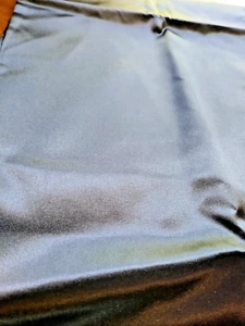 FABRIC REMNANT NOS LIGHT WEIGHT BLACK SATIN 1-1/3 YD X 52" - Picture 1 of 3