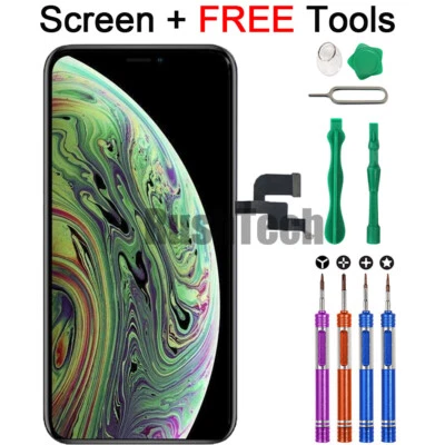 For iPhone X XS Max XR Touch Screen LCD OLED Display Digitizer Replacement Tools - Image 1 of 4