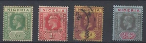 Nigeria Stamps: 1914 SG1,2,5a;9; CV £26.6 - Picture 1 of 2