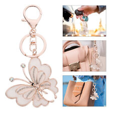  2 Pcs Butterfly Keychain Alloy Miss Crystal Holder Backpack for Women