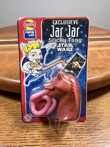 Star Wars Exclusive JAR JAR Binks Sticky Tong 1999 Rare