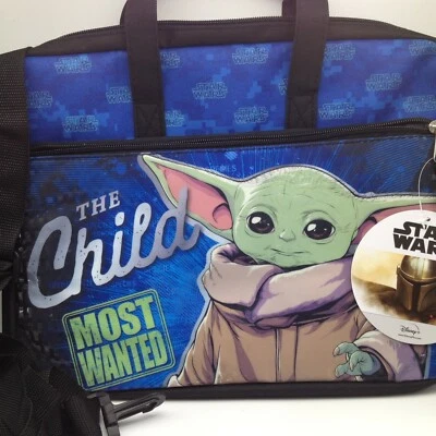 Star Wars The Mandalorian The Child Baby Yoda Tablet Laptop Case Shoulder Strap - Image 1 of 4