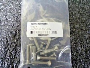 #10-32 UNF Hex Socket Drive, 82° Flat Screw Grade 316 Stainless Steel, 1" OAL, ( - Picture 1 of 5