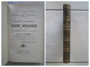 COLOMBIE : TRAITE PRATIQUE DE CUISINE BOURGEOISE AU GAZ, 1894. 235 recettes. - Picture 1 of 24