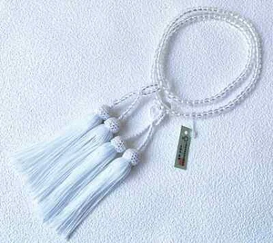 Kyoto Juzu Japanese Buddhist Mala Bracelet Jodo-shinshu Ladies Crystal quartz 5m - Picture 1 of 12