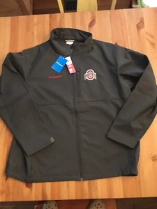 NWT mens large columbia ascender II full zip soft shell jacket OSU buckeyes BSBL - Picture 1 of 2