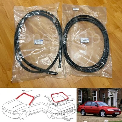 前后挡风玻璃成型橡胶密封边适用于丰田卡罗拉 AE101 EE100 — 第 1/4 张图片