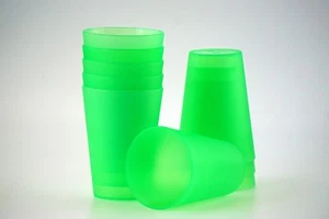 50 Bicchiere Verde 0,4 L di Plastica Riutilizzabili Partybecher Multiuso - Bild 1 von 5