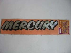 NOS 1970's Chroma Put Ons Sticker Pair "Mercury" Groovy Psychadelic - Picture 1 of 2