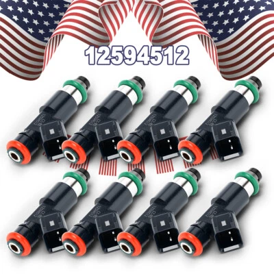  8x inyectores de combustible para Chevrolet Silverado 1500 2007 2008 2009 5,3 L V8 Foto 1 de 4