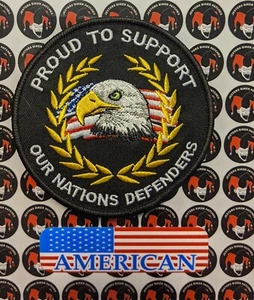Proud to Support Our Troops / Defenders #1 Biker Patch with Sticker - Bild 1 von 1
