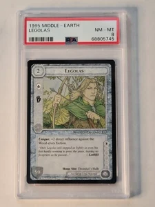 1995 Middle Earth Wizards Limited 1st edition LOTR TCG CCG  Legolas PSA 8 - Picture 1 of 2