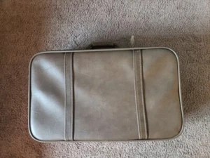 Vtg 60's American Tourister Escort Brown Leather 22" One-Suiter Suit Case Travel - Picture 1 of 4