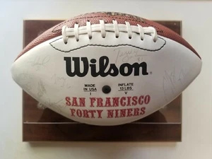 Signed 1996 San Francisco 49ers Football w Jerry Rice Steve Young Terrell Owens - Picture 1 of 5