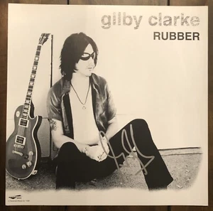 Gilby Clarke Of Guns N’ Roses Promo Rubber Record Flat Rare Beckett COA PROOF - Picture 1 of 10