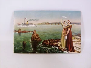 Antique Bermuda Sea Fern Steamer Sea Gardens Coral Reef Post Card Bi-Fold UNPOST - Picture 1 of 5