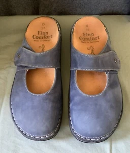 Finn Comfort Mary Jane Pantoletten Gr. 37 Wildleder - Bild 1 von 8