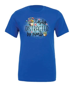 T-shirt girocollo facilmente distratta dalle piante | Tanti colori! - Foto 1 di 7