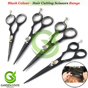Black Salon Hair Fringe Cutting Scissors Barber Sharp Razor Hair Stylist Shears - Picture 1 of 6