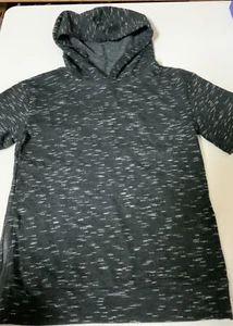 🧷 ART CLASS Boys' Moto Short Sleeve Hoodie Sweatshirt -Black S(6/7)🆕 - Picture 1 of 4