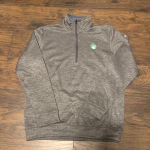 Boston Celtics NBA Adidas grau Team ausgestellt 1/2 Reißverschluss Jacke Größe Medium - Bild 1 von 5